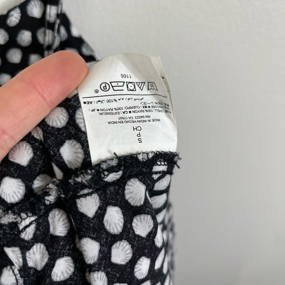 Old Navy Women's Seashell Summer Polka Dot Dress Cotton Beach Size S - Picture 9 of 12